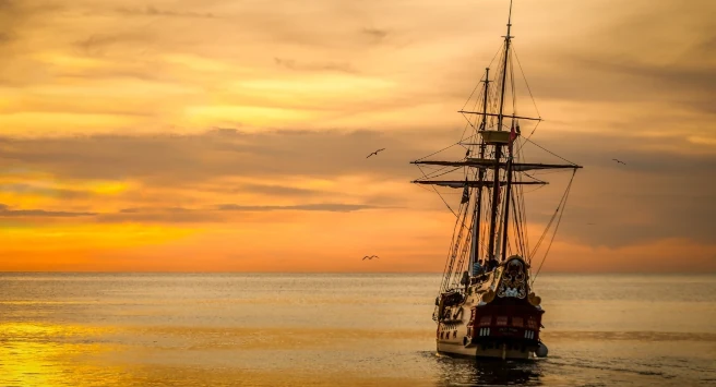 ship sailing on the ocean